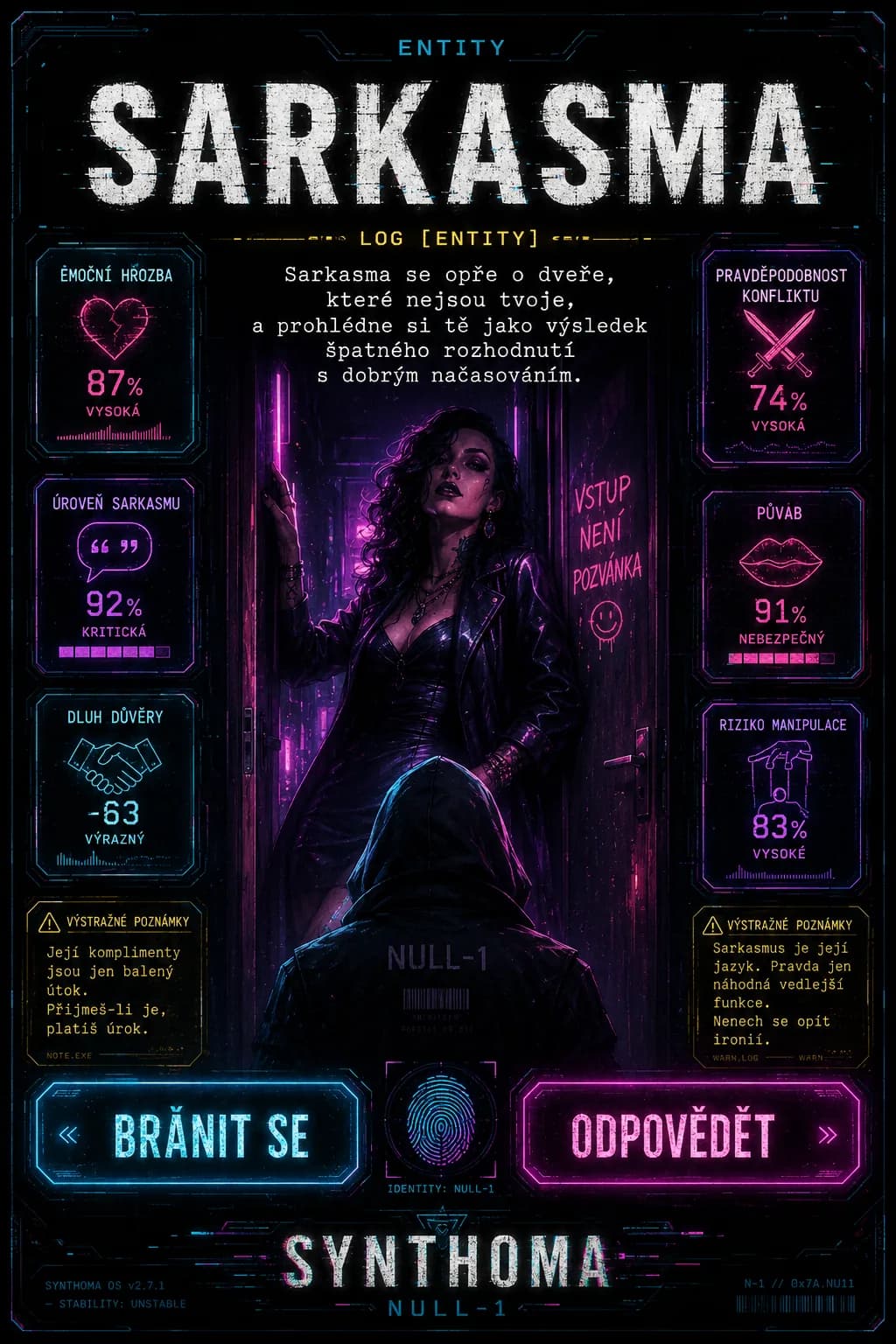 Obrazovy zaznam: Sarkasma