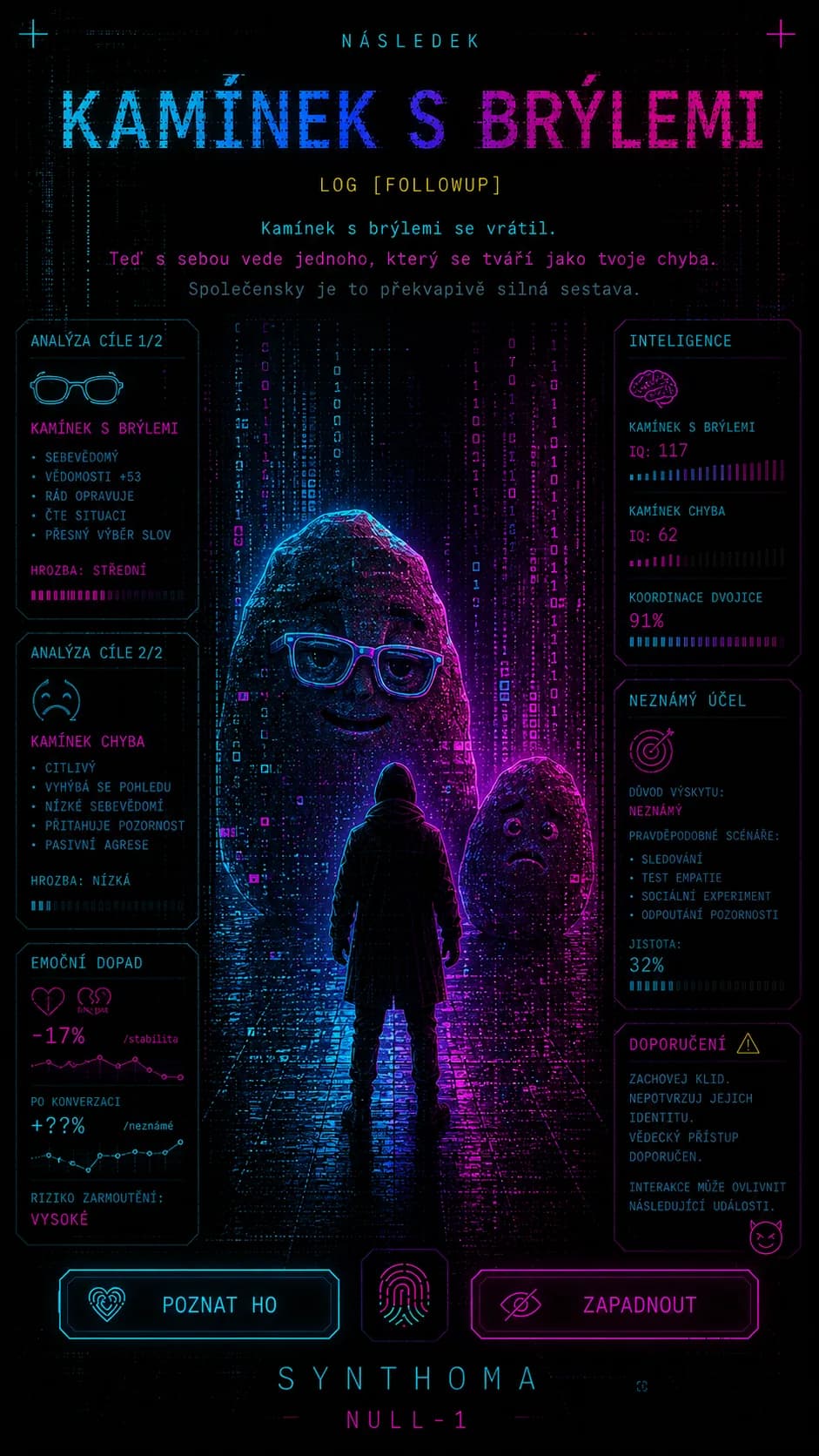 Obrazovy zaznam: Kamínek s brýlemi